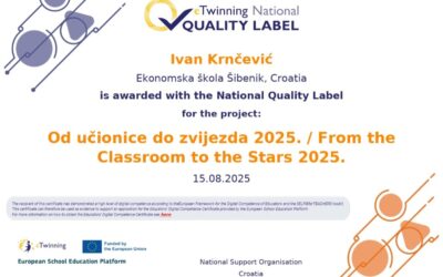 Sudjelovanje u multidisciplinarnom Etwinning projektu “Od učionice do zvijezda 2025.”